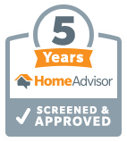 5 years screened and approved home advisor icon
